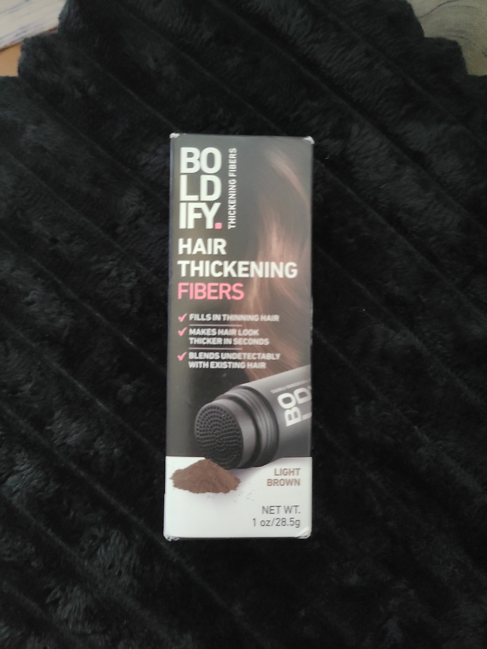 Boldify Hair Fibers for Thinning Hair in Light Brown- Larger size 28.5 Grams